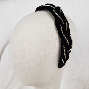 Black and Silver Embellished Headband